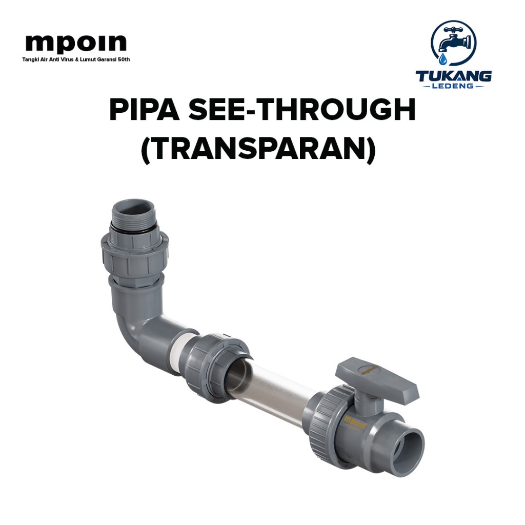 Pipa Transparan Mpoin Drain - Pipa See Through MPOIN DRAIN