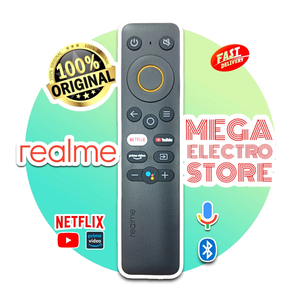 REMOTE REMOT REALME STICK ANDROID SMART TV ORIGINAL
