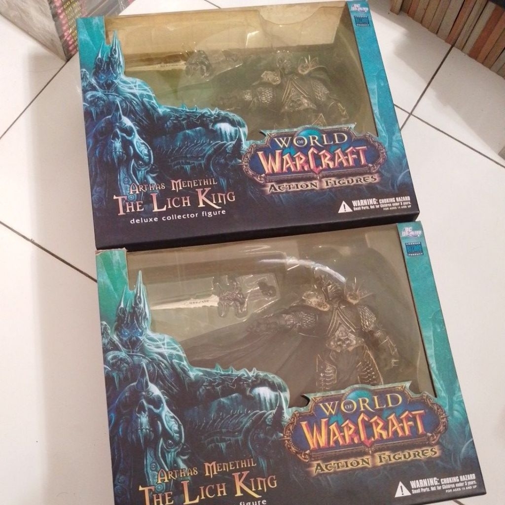 ACTION FIGURE DC UNLIMITED WORLD OF WARCRAFT ARTHAS MENETHIL THE LICH KING