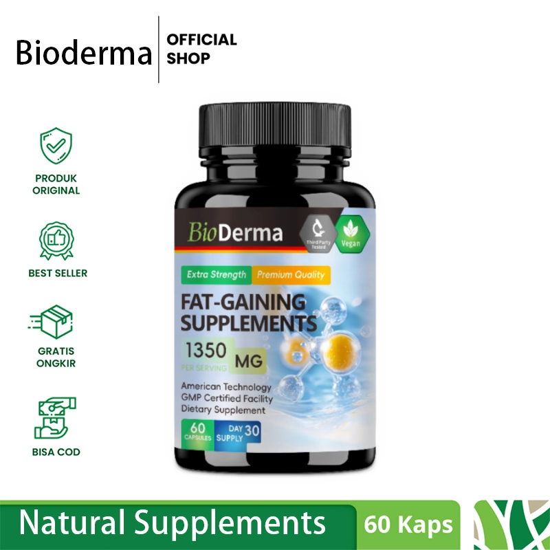 Weight Gainer 1350mg, membantu menambah asupan kalori dan nutrisi, mendukung peningkatan berat badan