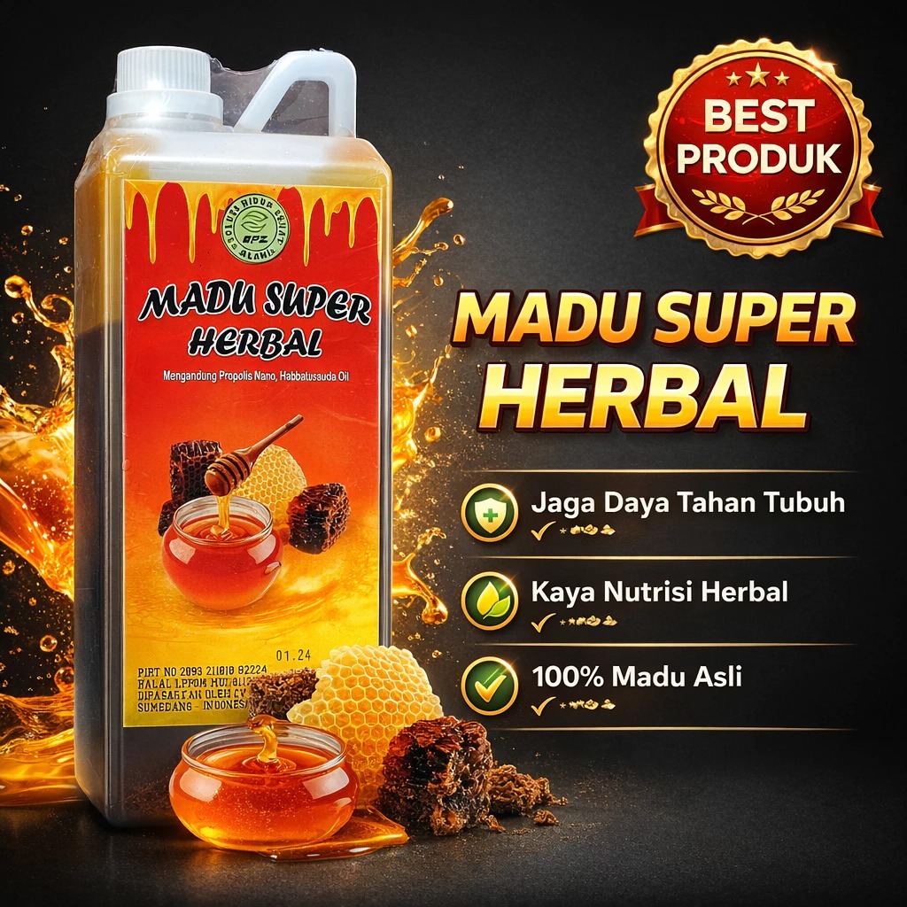 Madu BPZ Super Herbal Original BPOM | Madu Stamina Pria & Imunitas Keluarga 100% ASLI