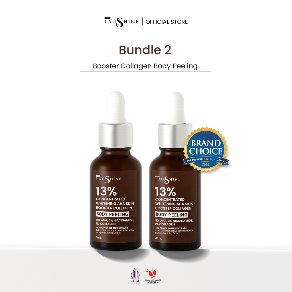 Laushine - Bundling 2pcs Skin Booster Body Peeling 13% Concentrated - Peeling Tubuh