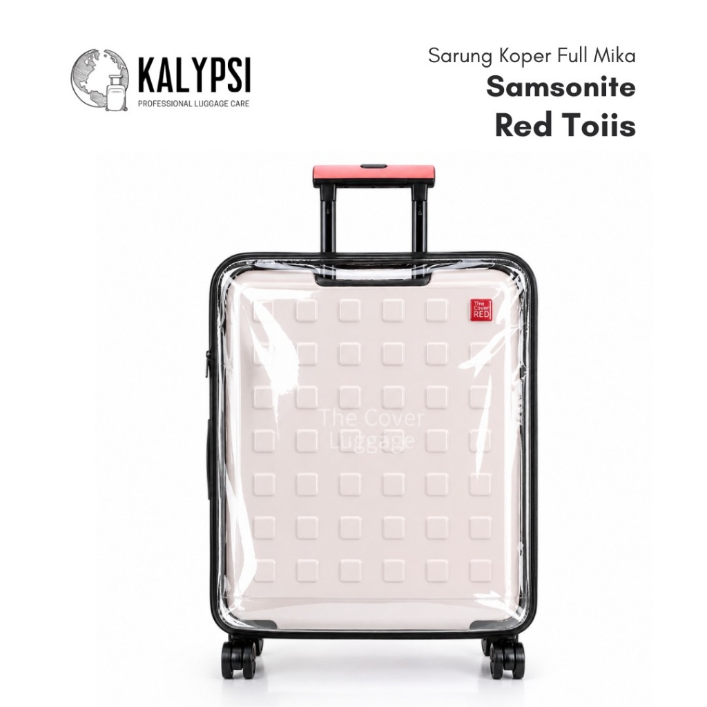 Sarung Koper Full Mika Samsonite Red Toiis Luggage Cover Samsonite Red Toiis Size Cabin/Small Medium