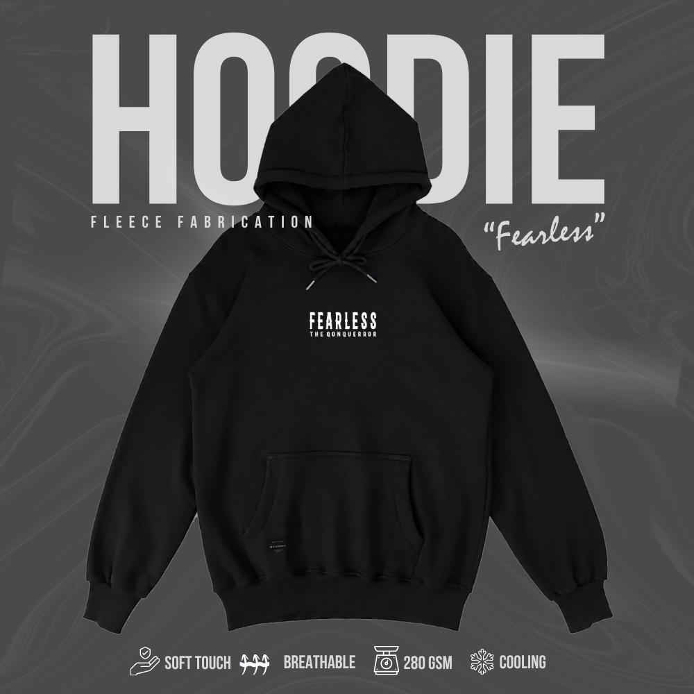 Elevensix Sweater Hoodie Pria - Fearless Black
