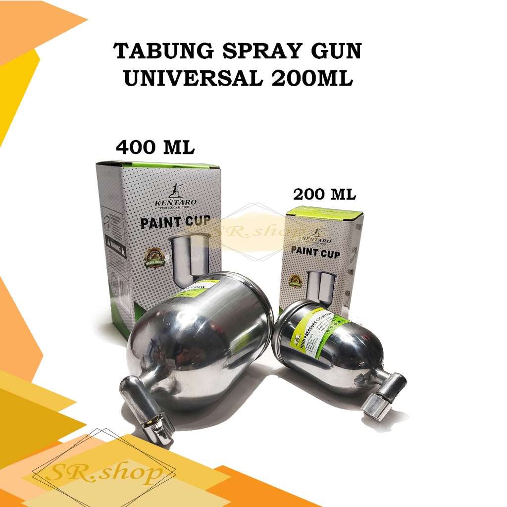 Tabung Cup Spray Gun universal KECIL untuk F75 K3 R2 F100 K2 R3 SEMUA MERK Mangkok cat spet Ngecat S