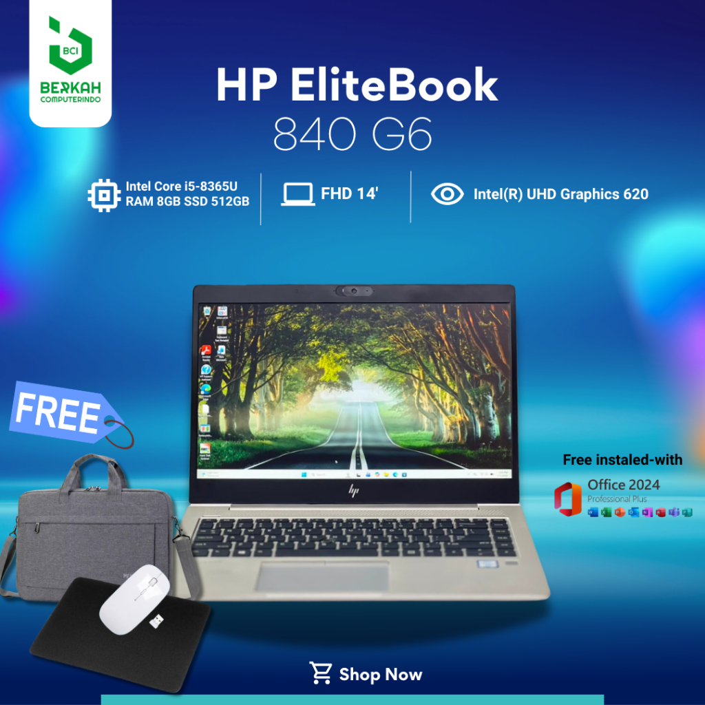 Laptop HP EliteBook 840 G6 Intel Core i5 gen8 RAM 8GB SSD 512GB