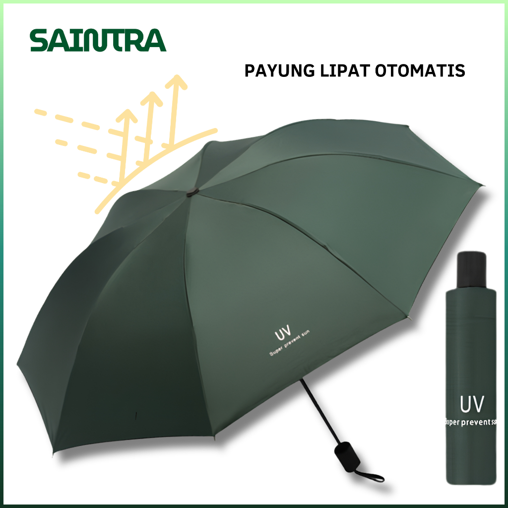 SAINTRA PAYUNG-OTOMATIS Payung Lipat Standar Otomatis Payung Travelling
