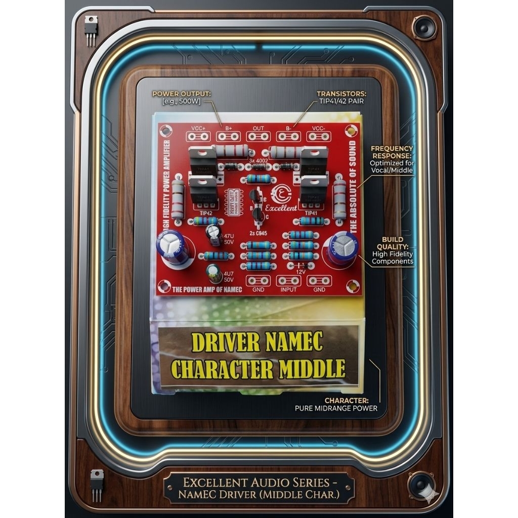 Kit Driver Namec Character Middle Excellent – Driver Power Amplifier High Fidelity