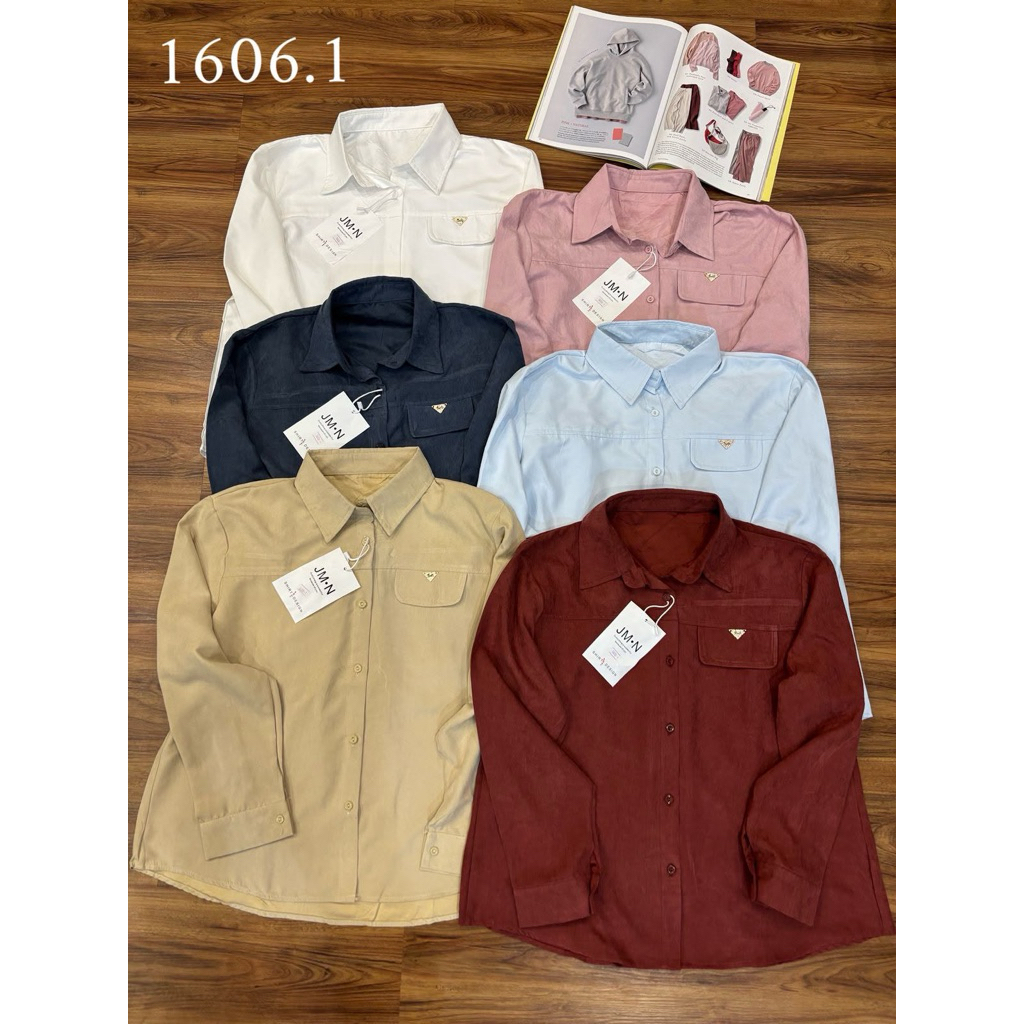 kemeja wanita soft suede import premium kemeja import wanita