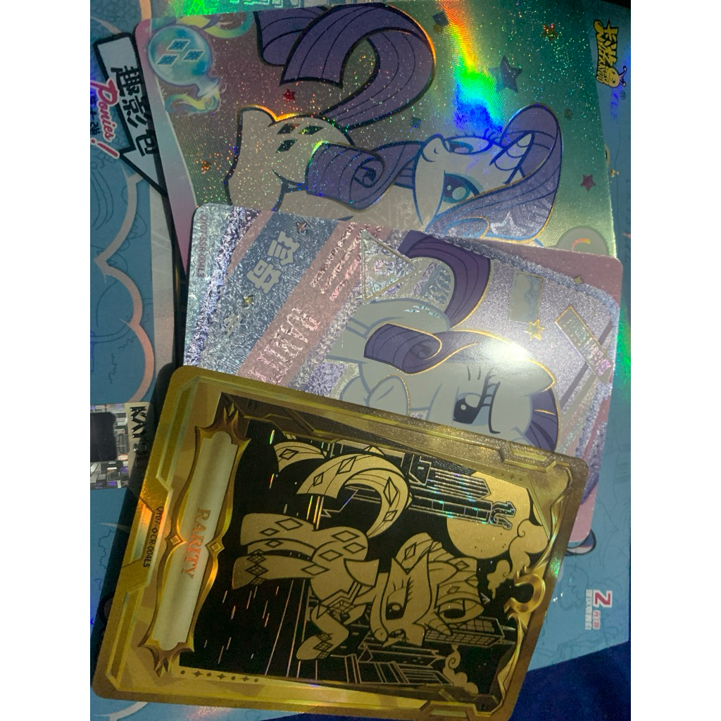 my little pony kayou card, CR rarity + UR, SSR, mlp card