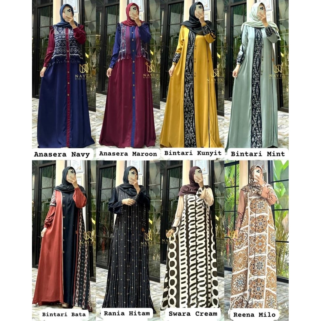 DRESS KAFTAN TWILL UNIQLO// DRESS ARMANI SILK ORY BY BUTIK NAYLA