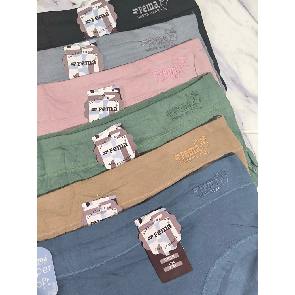 GROSIR 12PCS Celana Dalam Wanita FEMA Lusinan CD Fema CD Import FEMA