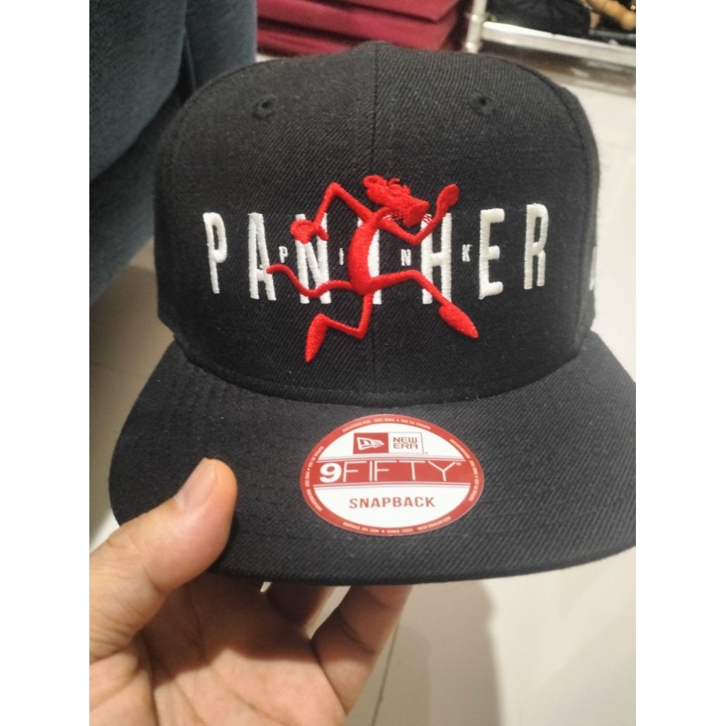 Topi New Era 9FIFTY Original Fit - Pink Panther Edition Black Snapback