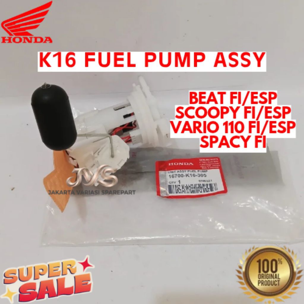 FUEL PUMP ASSY KODE K16, FUEL PUMP ASSY BEAT FI/ESP, FUEL PUMP ASSY SCOOPY FI/ESP, FUEL PUMP ASSY VA
