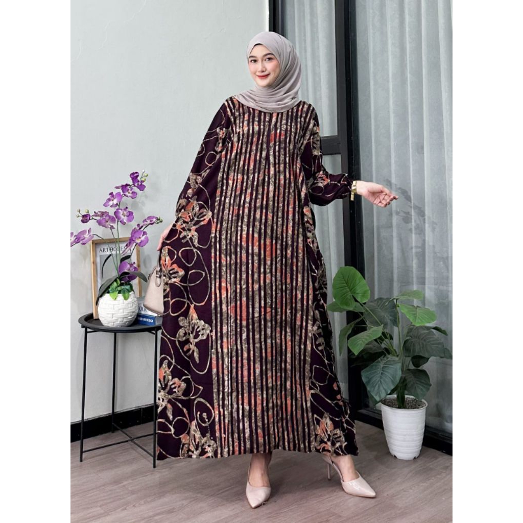 Gamis Kaftan rayon premium LD 160cm