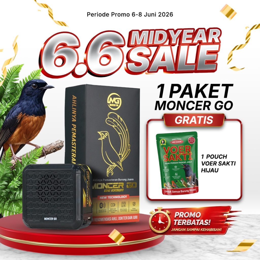 [KHUSUS LIVE] Moncer Go Speaker Pemasteran Burung Teknologi Terbaru