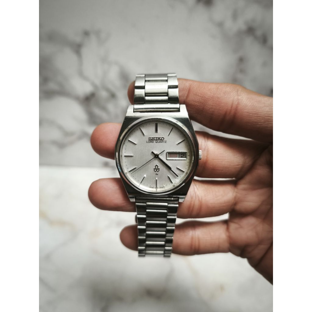 Seiko Lord Quartz HSS 7143-7020 Day-Date Tahun 1979