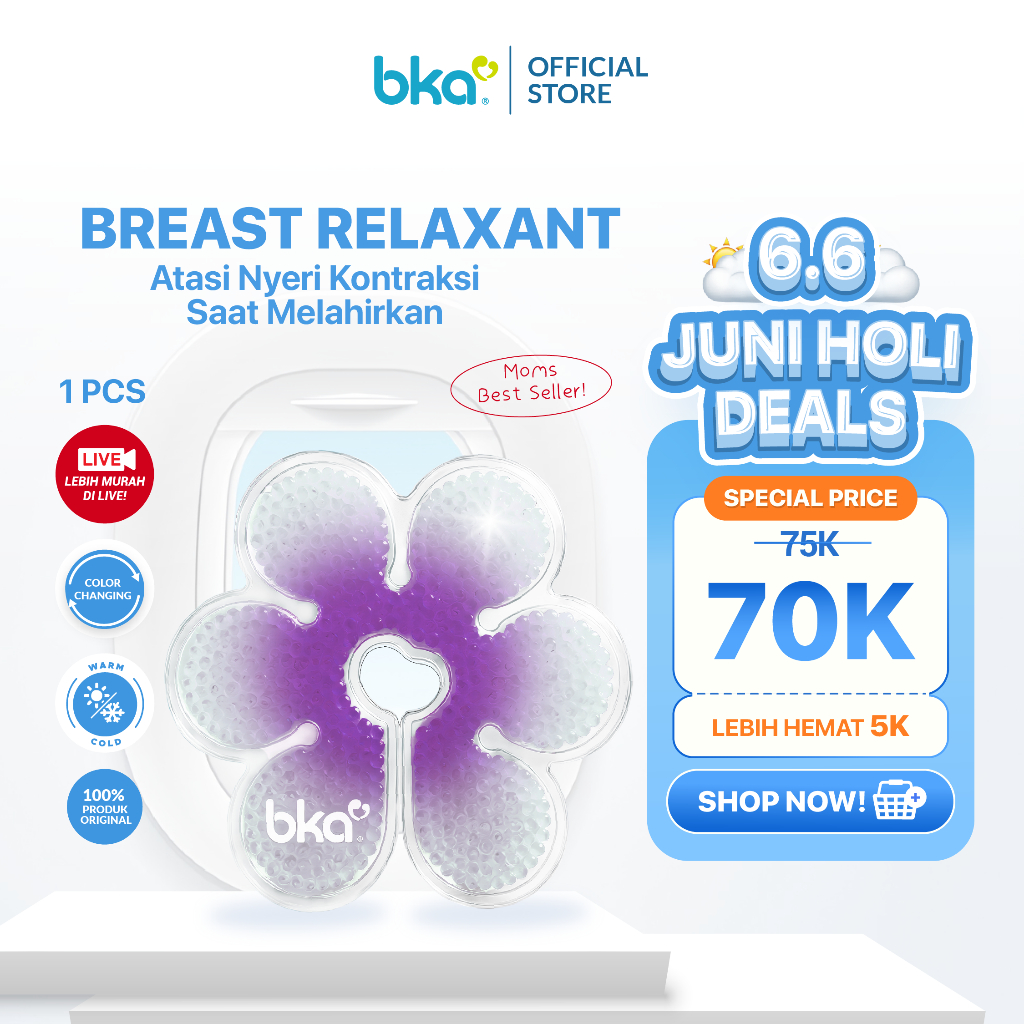 BKA Breast Relaxant Color Changing  isi 1 Pcs | Atasi Pegal, Kram dan Nyeri Ibu Hamil | Kompres Ibu 