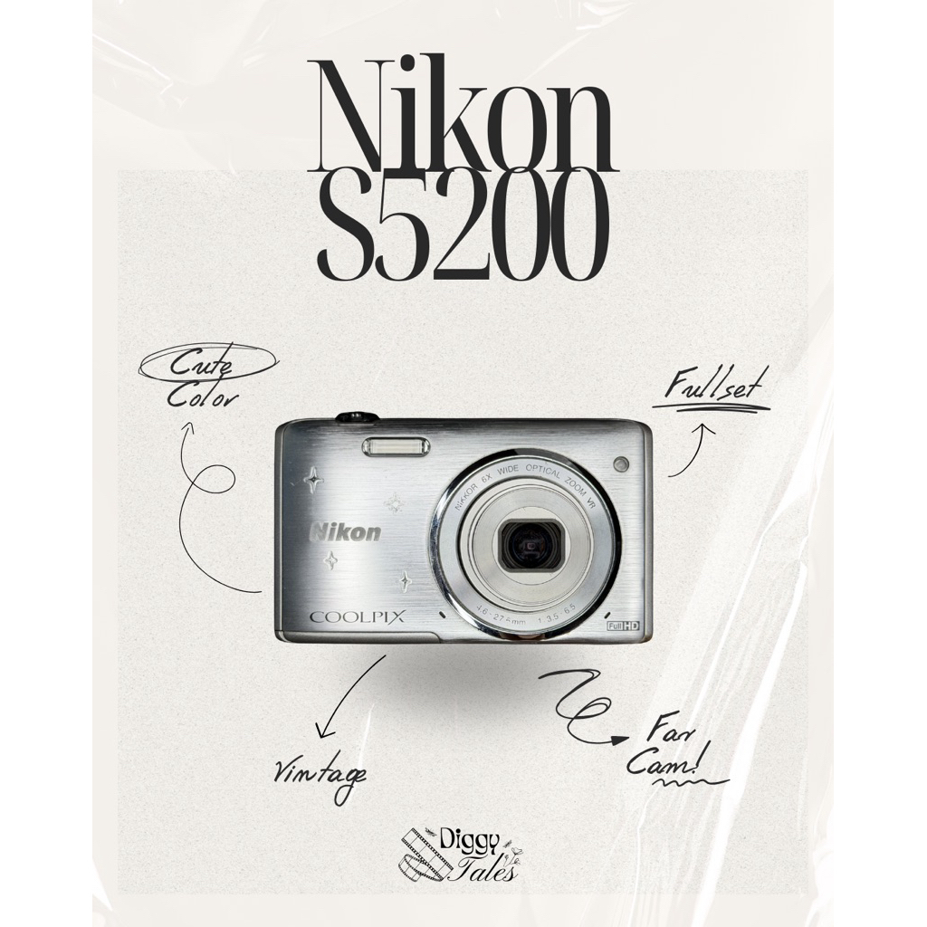 Nikon Coolpix S5200 Silver Fullsetbox