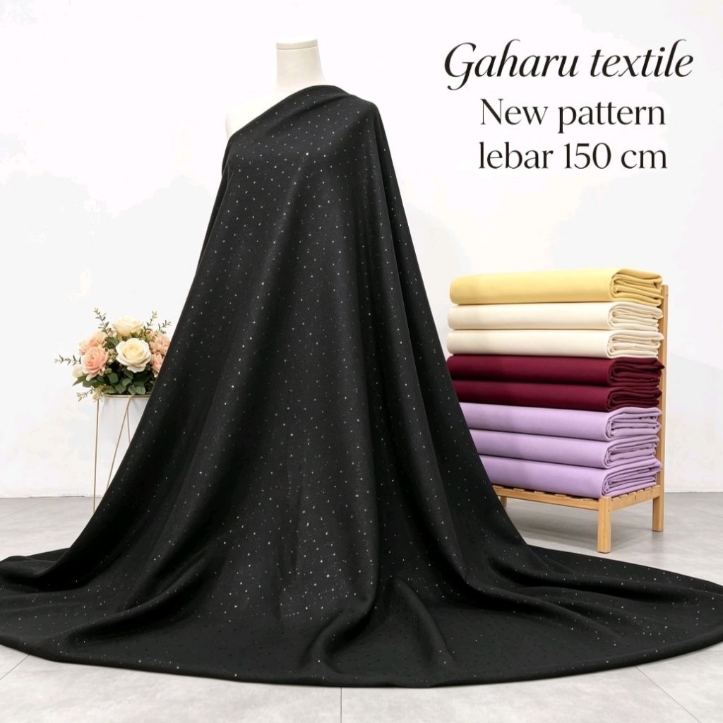 bahan sifon yoryu premium - sifon yoryu gliter - sifon meteran