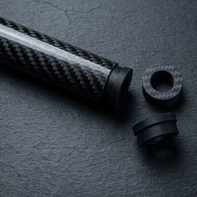 Ganjelan Pipa carbon / Ring adapter serombong Carbon untuk Laras OD 30 34 38 ID 13 14 15 16