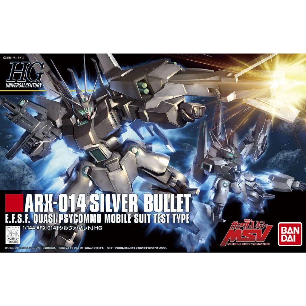 HG 1/144 HGUC ARX-014 Silver Bullet Gundam Bandai Namco
