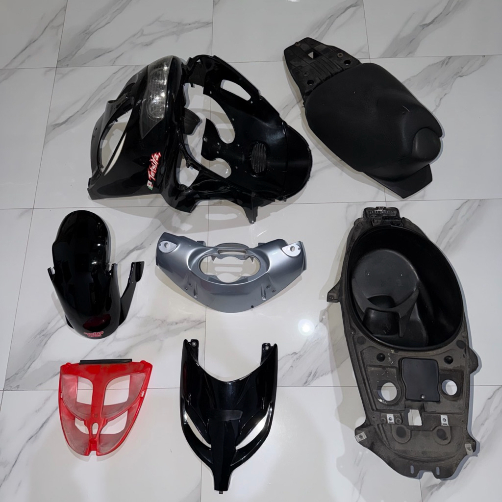 Cover Body Spakbor Depan Headlamp Tameng Jok Dashboard Bagasi Original Aprilia SR125 SR50 SR 50 125 