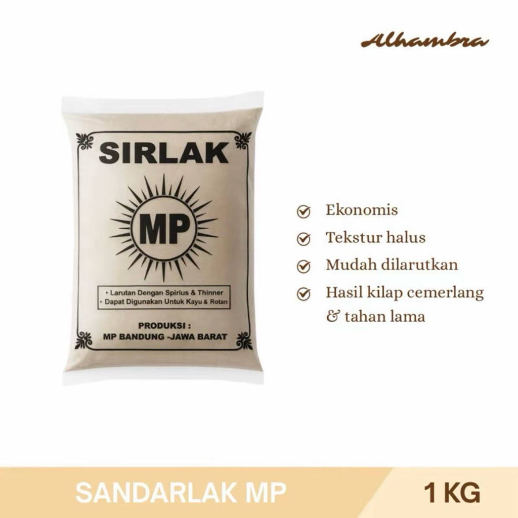 Sirlak Bubuk Kayu MP 1 Kg - Sandarlak Ekonomis , Serlak Melamin Pelitur