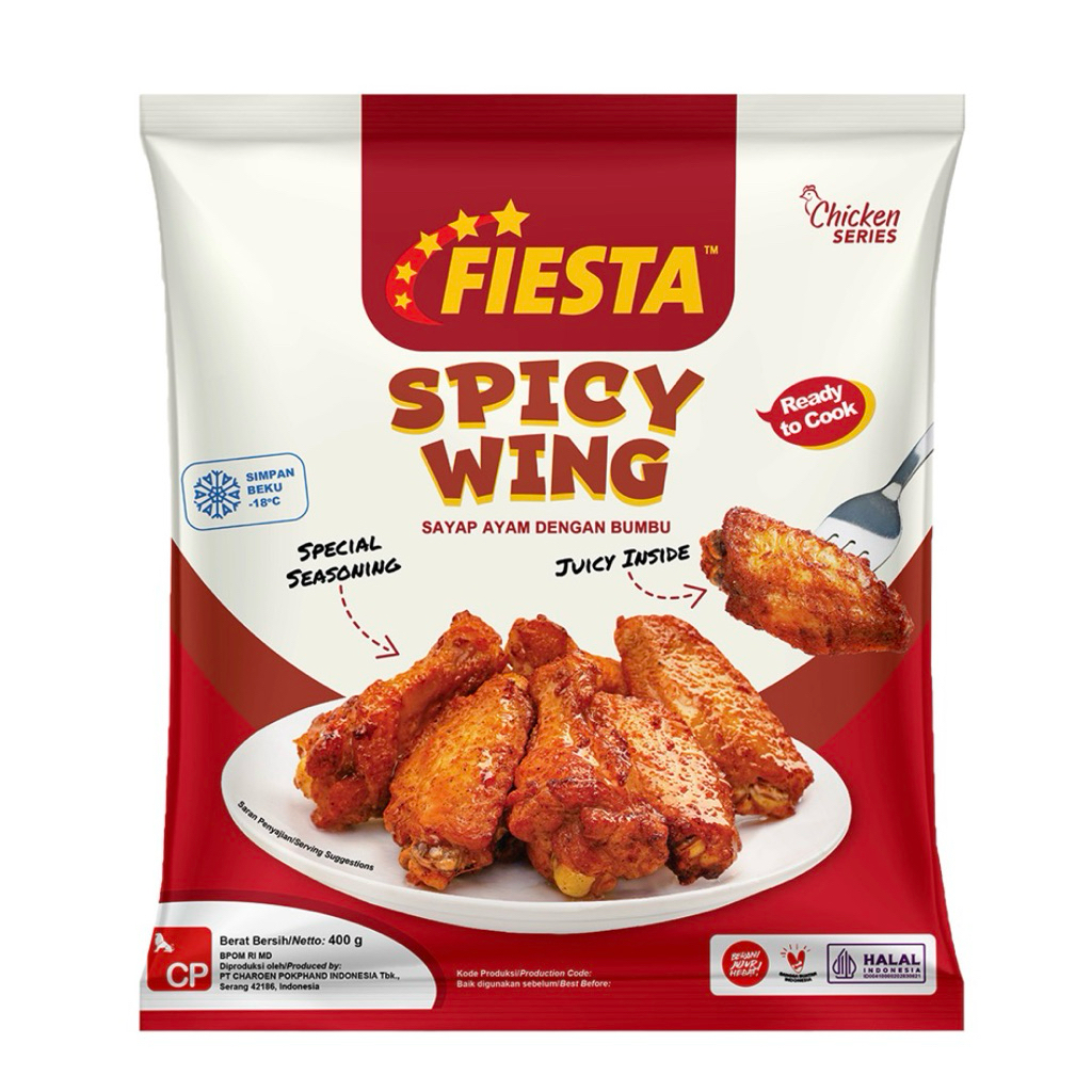 FIESTA AYAM SPICY WING 400G /CHIKEN WINGS READY TO EAT / CHICKEN WINGS PIZZA HUT