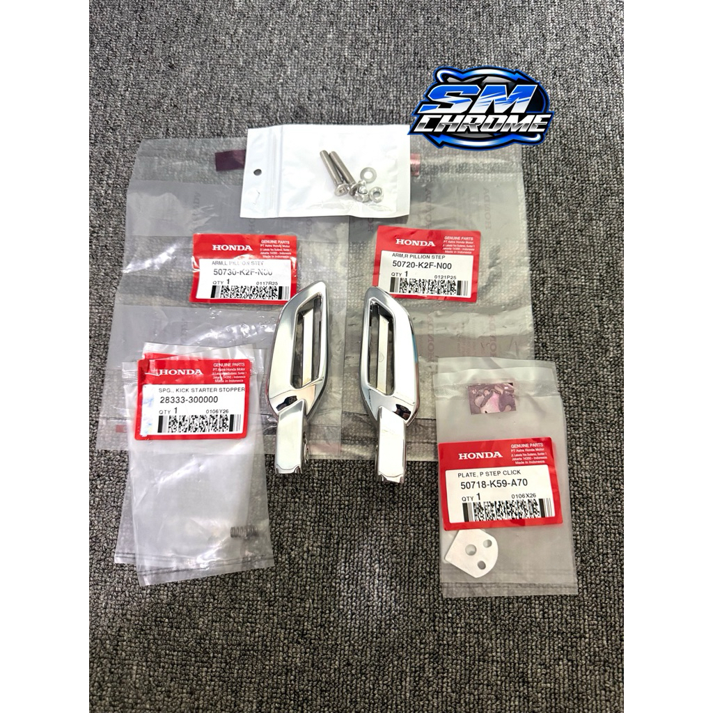 Footstep Scoopy  K2F Chrome Original AHM