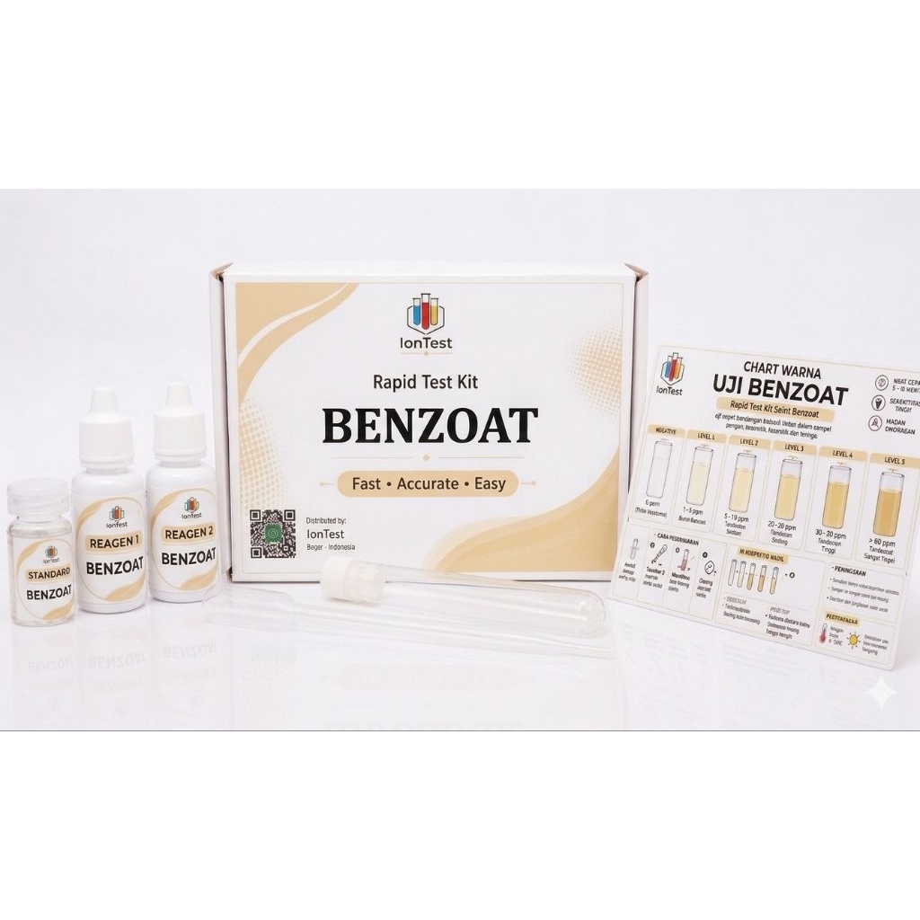 Test Kit Benzoat / Rapid Test kit uji Benzoat