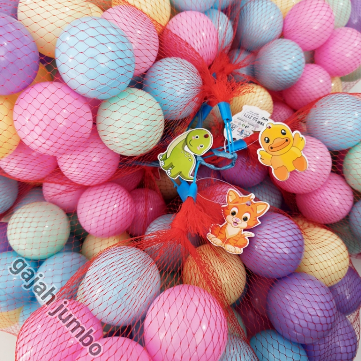 Mainan Bola Plastik Isi Banyak Besar Warna Warni Lempar Tangkap Anak Mandi