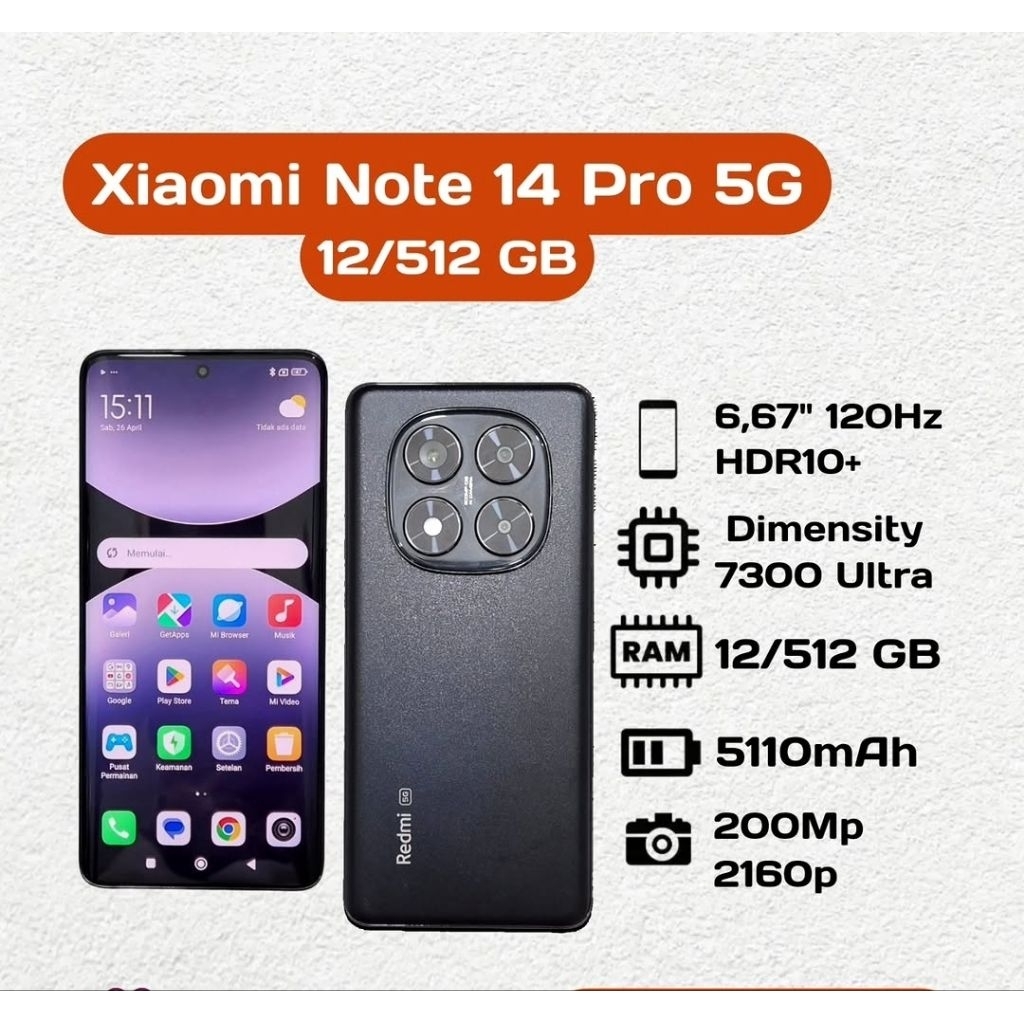 Xiaomi Note 14 Pro 5G 12/512 GB Second