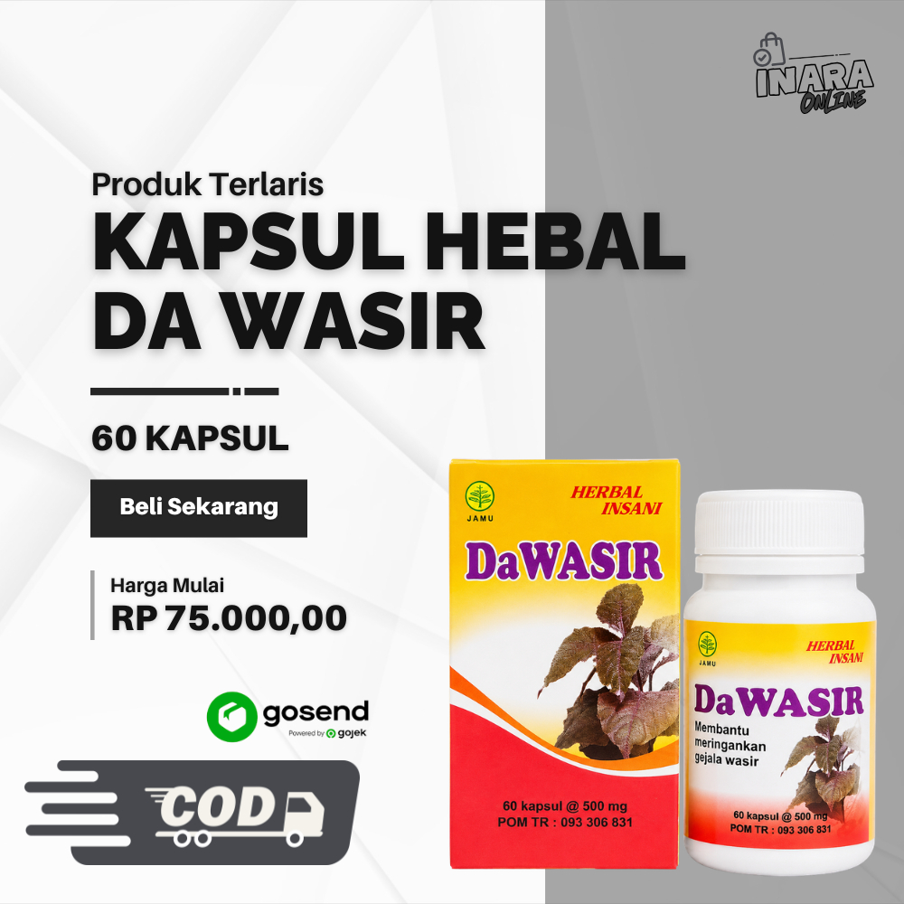 Kapsul Herbal Penderita Wasir Dawasir Kapsul 60's Atasi Wasir Ambien Herbal Herbal Insani