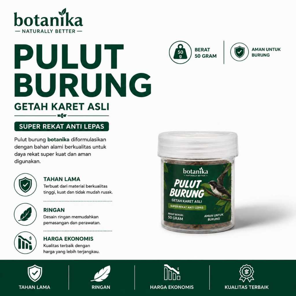 Pulut Super / Lem Pulut Super Jebakan Burung Super Lengket 50gr