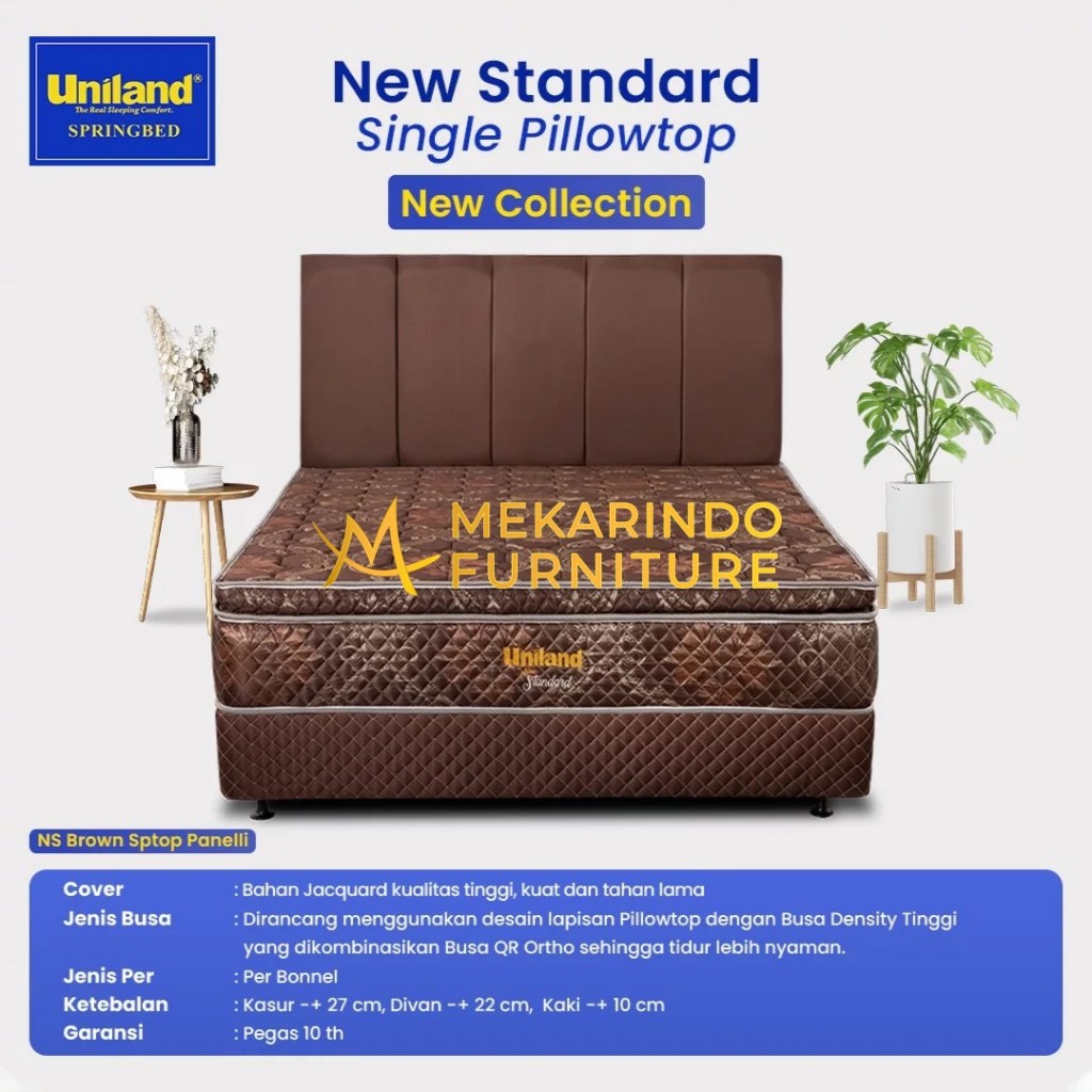 Springbed Uniland New Standard Single Pillowtop