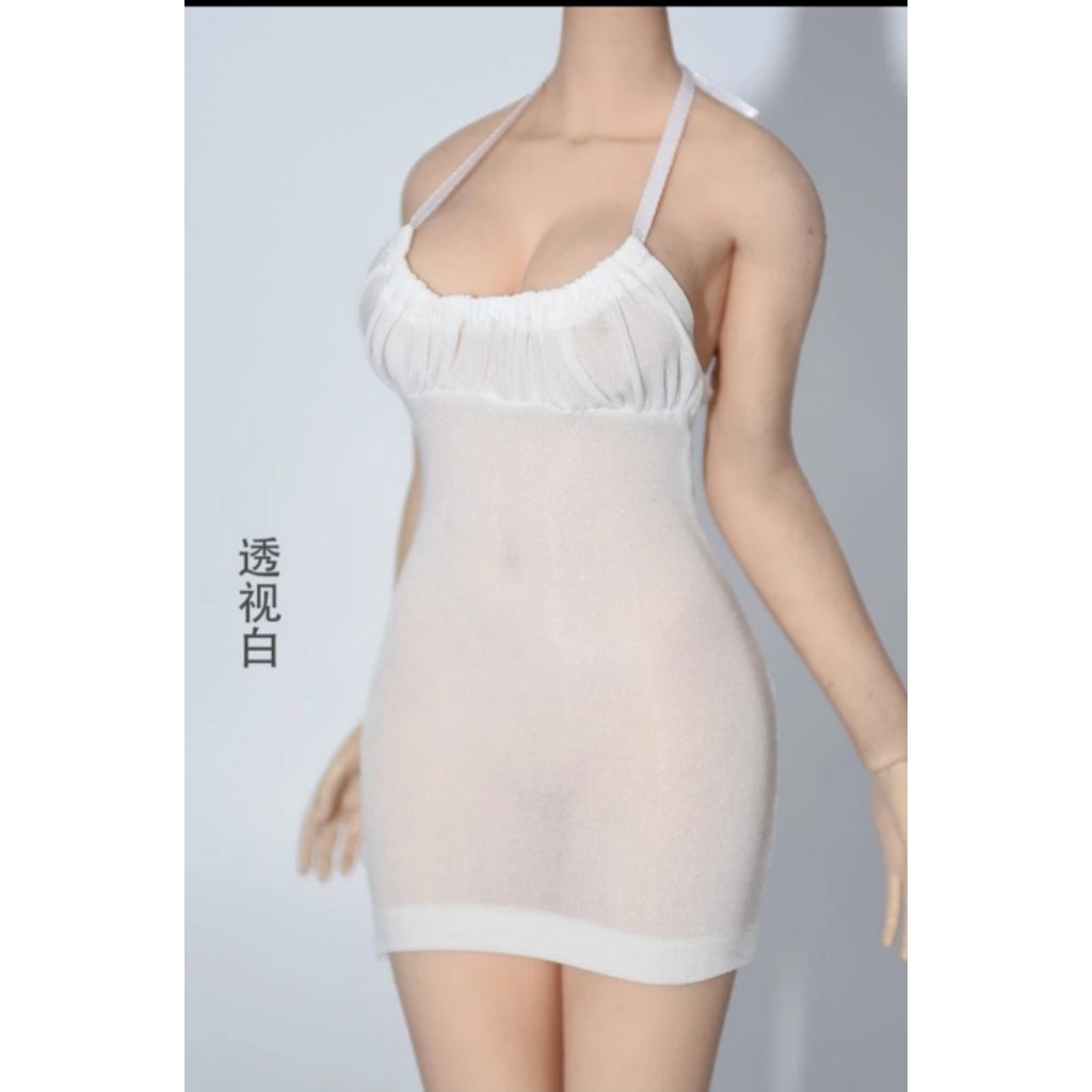 Baju dress putih action figure tbleague