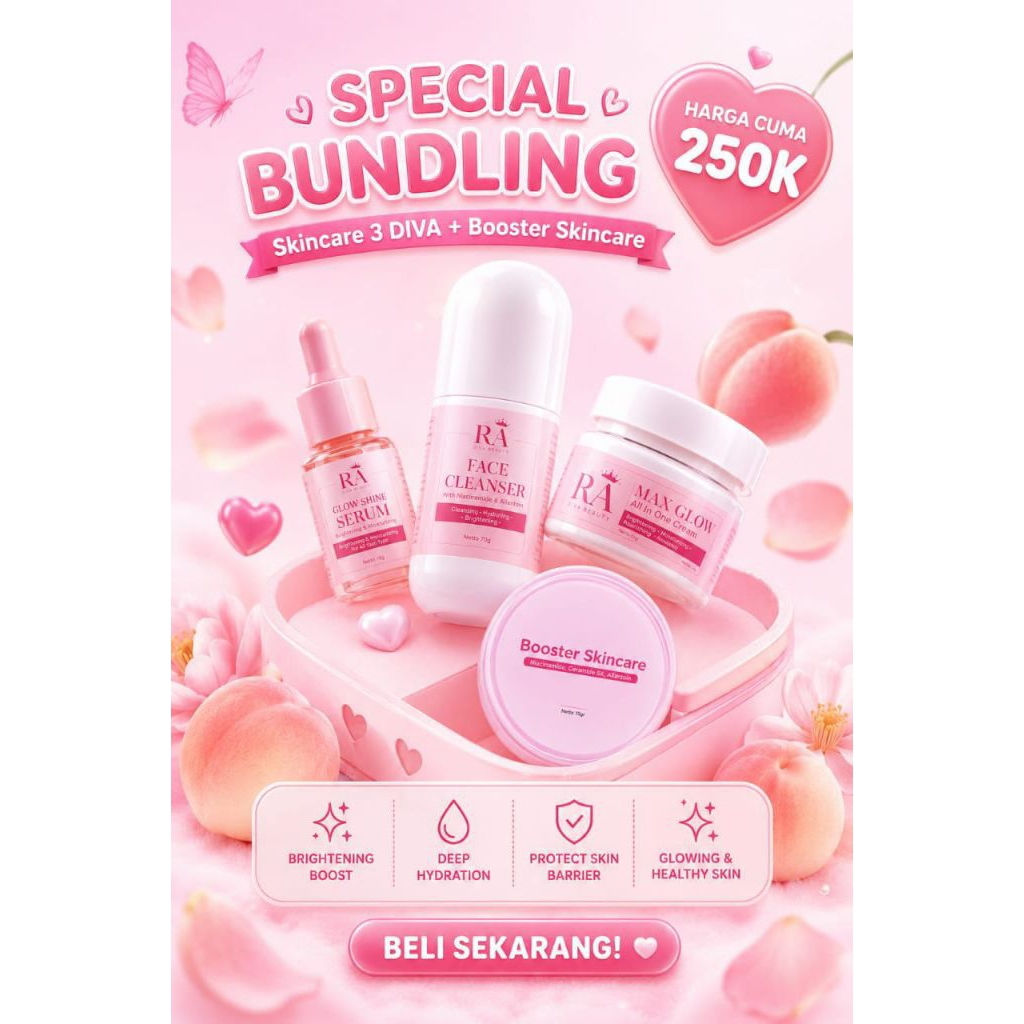 Special Bundling Ratu Arab BPOM / Skincare 3 Diva + Booster Skincare