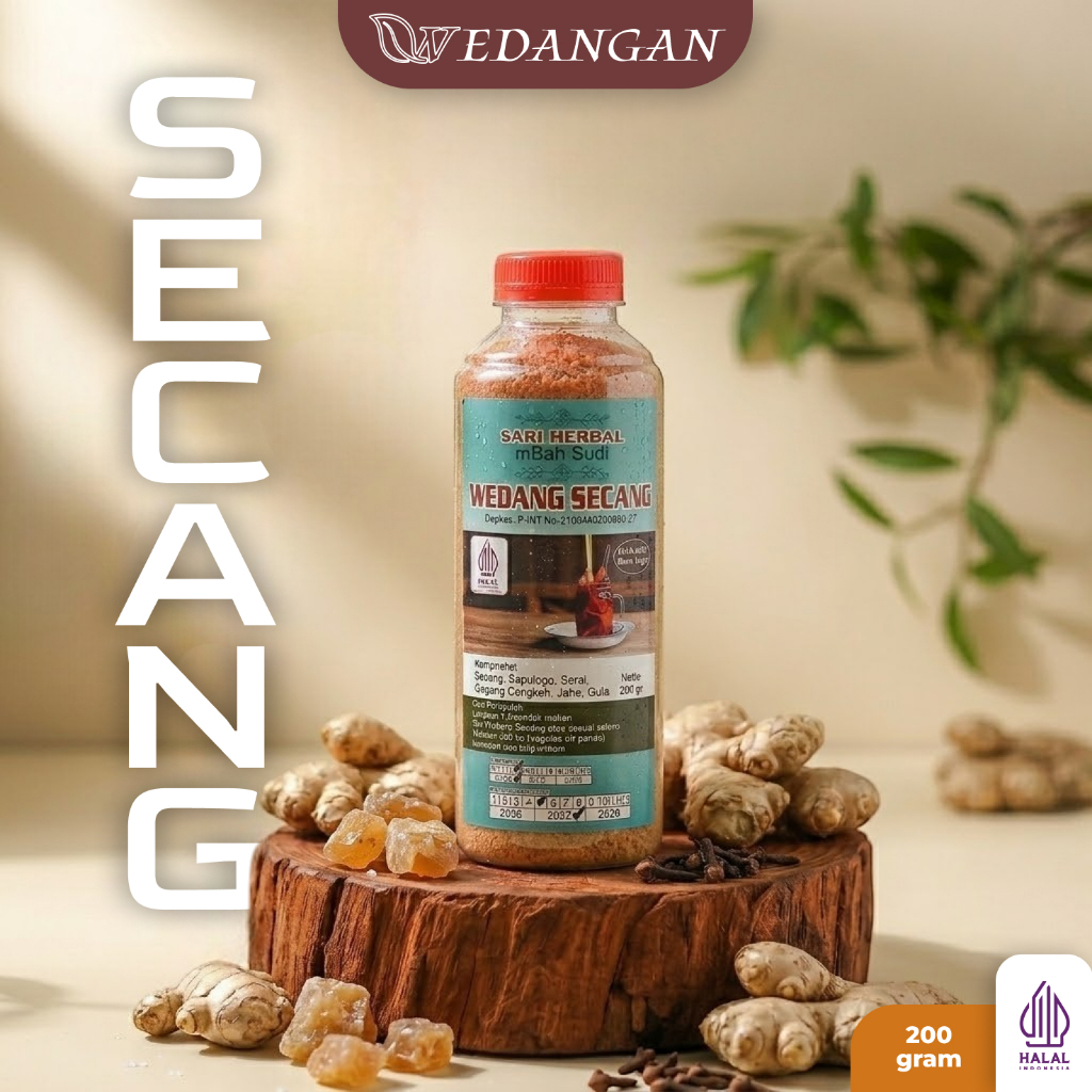 Minuman Serbuk Wedang Secang Rempah - Mbah Sudi Khas Imogiri | Halal BPOM