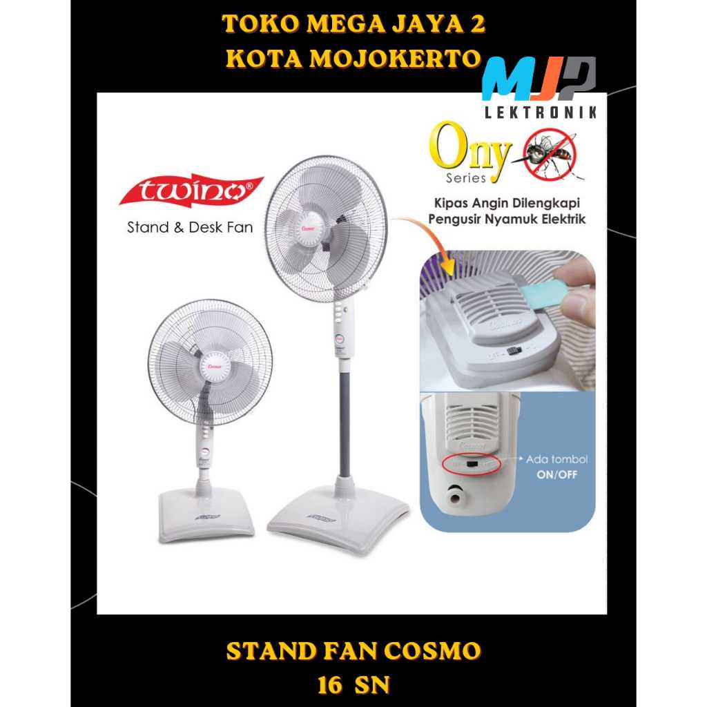 KIPAS BERDIRI 2 IN 1 COSMOS 16SN - STAND FAN COSMOS 16SN