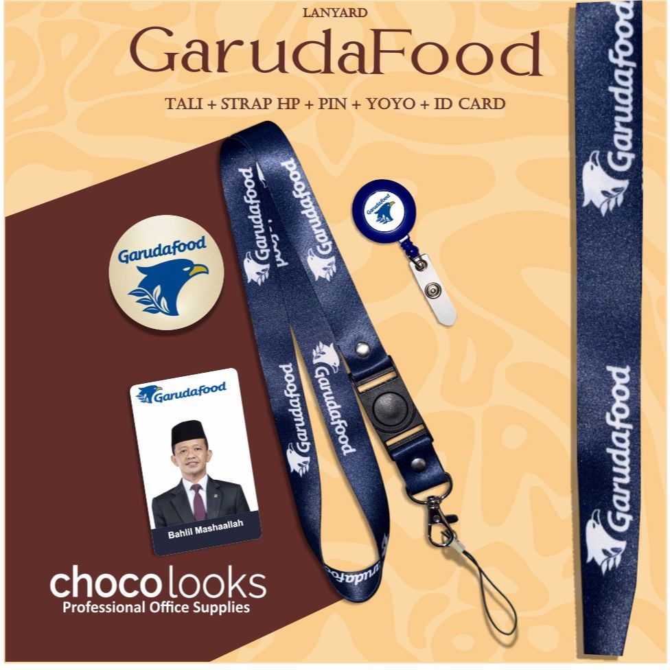 Tali IDcard GarudaFood | Lanyard GARUDA FOOD [ READY STOCK ]