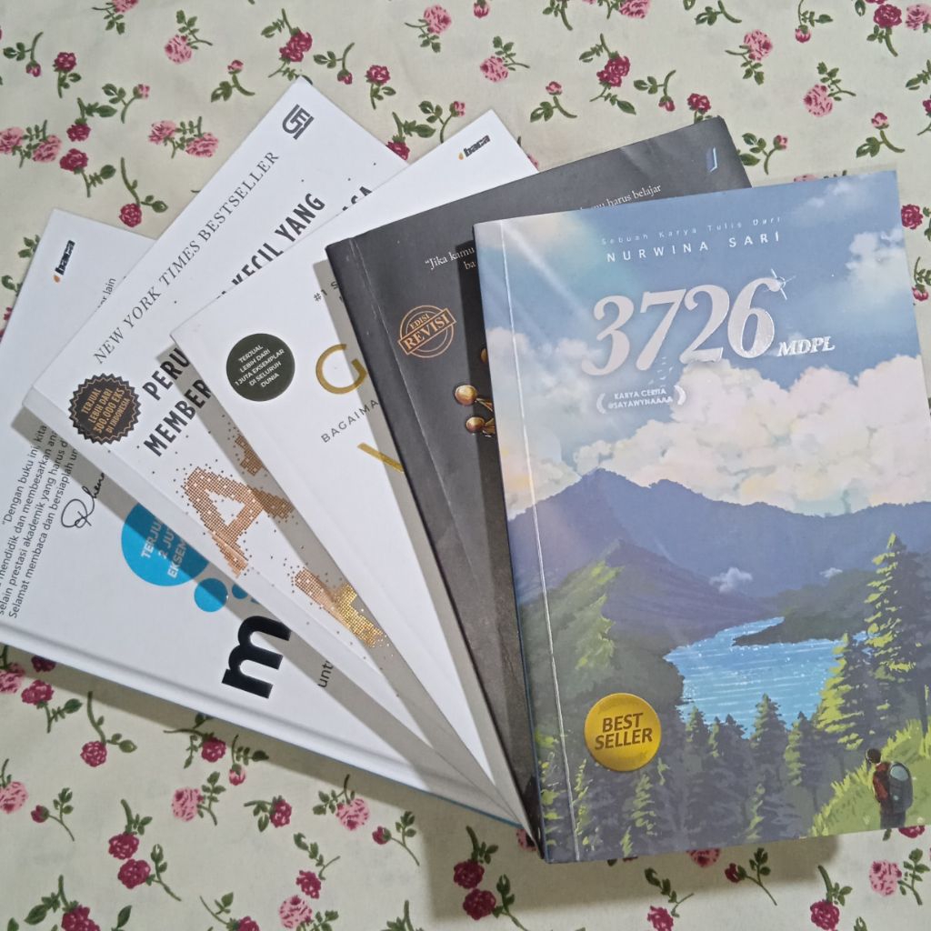 BUKU PRELOVED ORIGINAL - 3726 MDPL, MINDSET HC, AUTOMIC HABITS, GOOD VIBES GOOD LIFE, THE PRINCIPLES