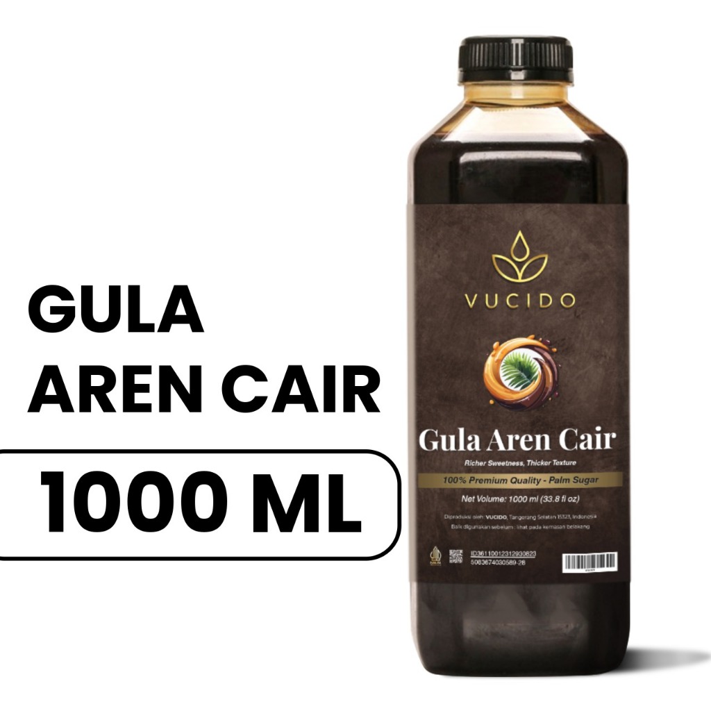 Gula Aren Cair 250ml-500ml-1000ml Asli Nira Aren – Praktis untuk Minuman & Masakan | VUCIDO