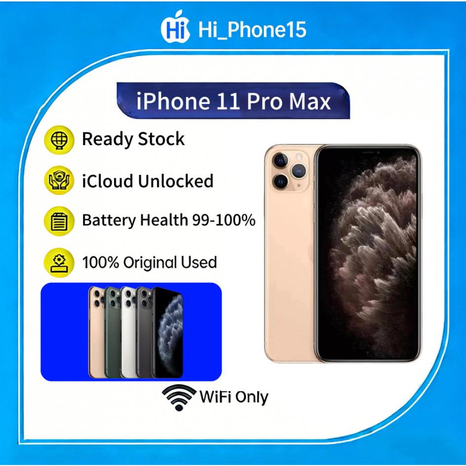 [Ready Stock] iPhone 11 PROMAX WIFI ONLY BYPASS Game/Live/Buat Ngonten 64GB/128GB/256GB Bekas Second