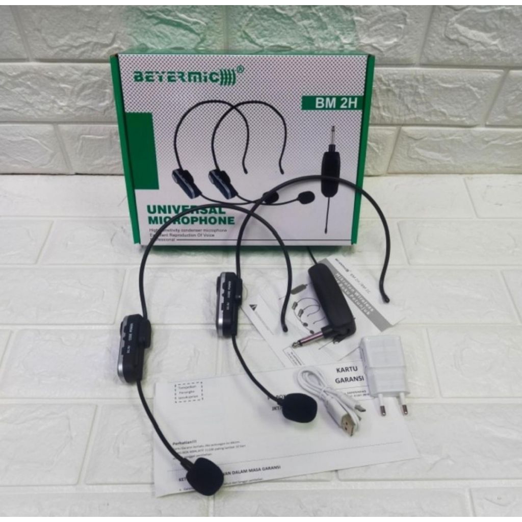 MIC WIRELESS BEYERMIC BM 2H 2 MIC CLIP ON MIC BANDO WIRELESS