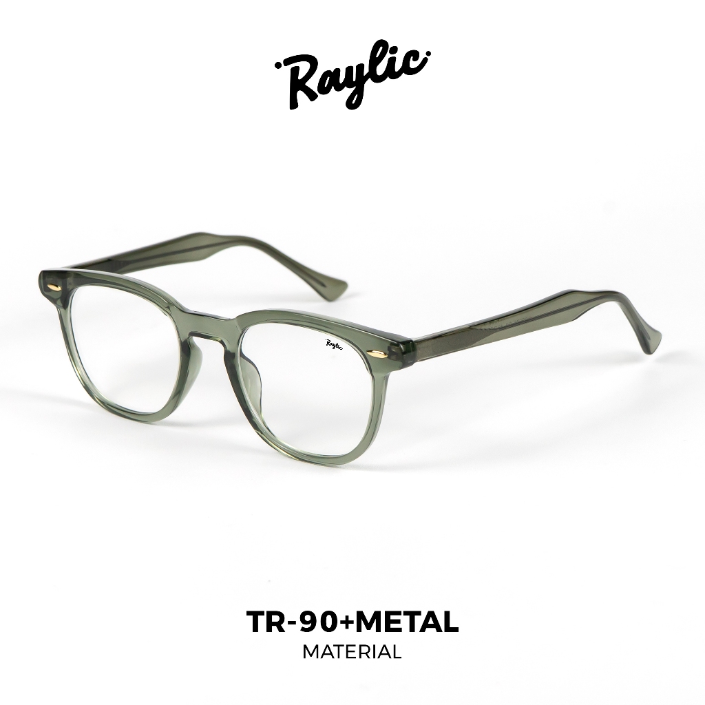 RAYLIC Kacamata Photocromic Minus Anti Radiasi Blueray Fashion Pria Wanita Terbaru Wayfarer Square M