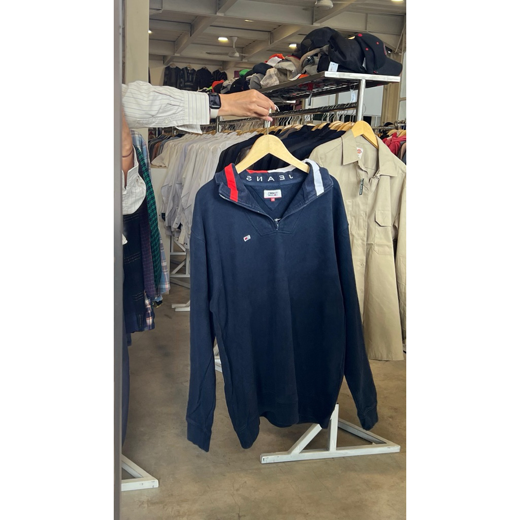 Halfzip Tommy Navy | Halfzip Vintage Unisex