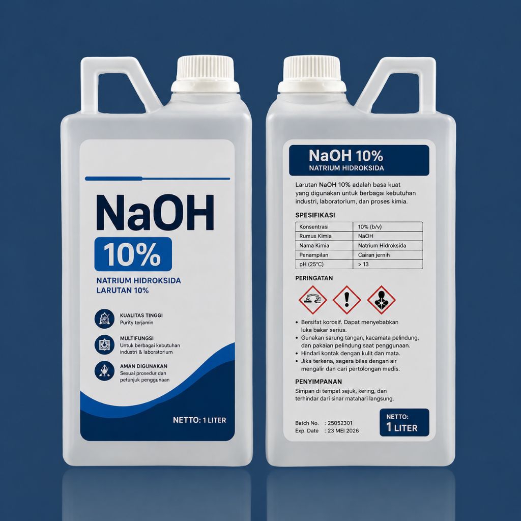 NaOh 10%/Soda Api Cair/Natrium Hidroksida