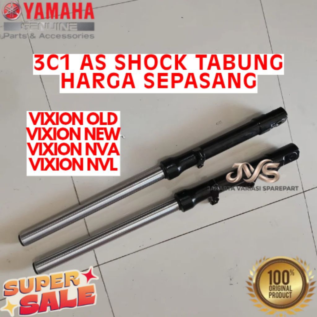 AS SHOCK TABUNG HARGA SEPASANG KODE 3C1, AS SHOCK TABUNG VIXION OLD, AS SHOCK TABUNG VIXION NEW, AS 