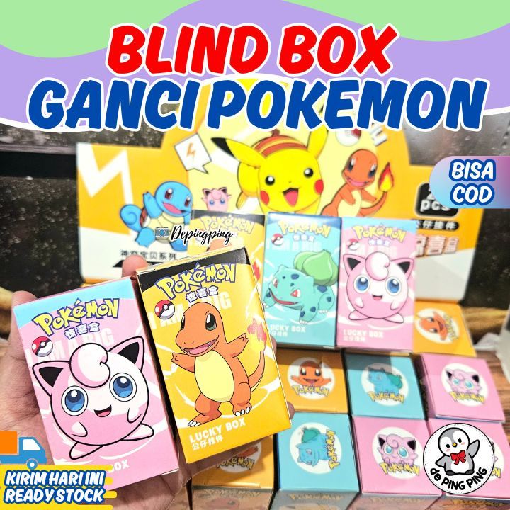Blind box Ganci Pokemon/ Ganci pokemon/ Blind box Pokemon/ Gantungan Kunci Blind box/ Gantungan Kunc